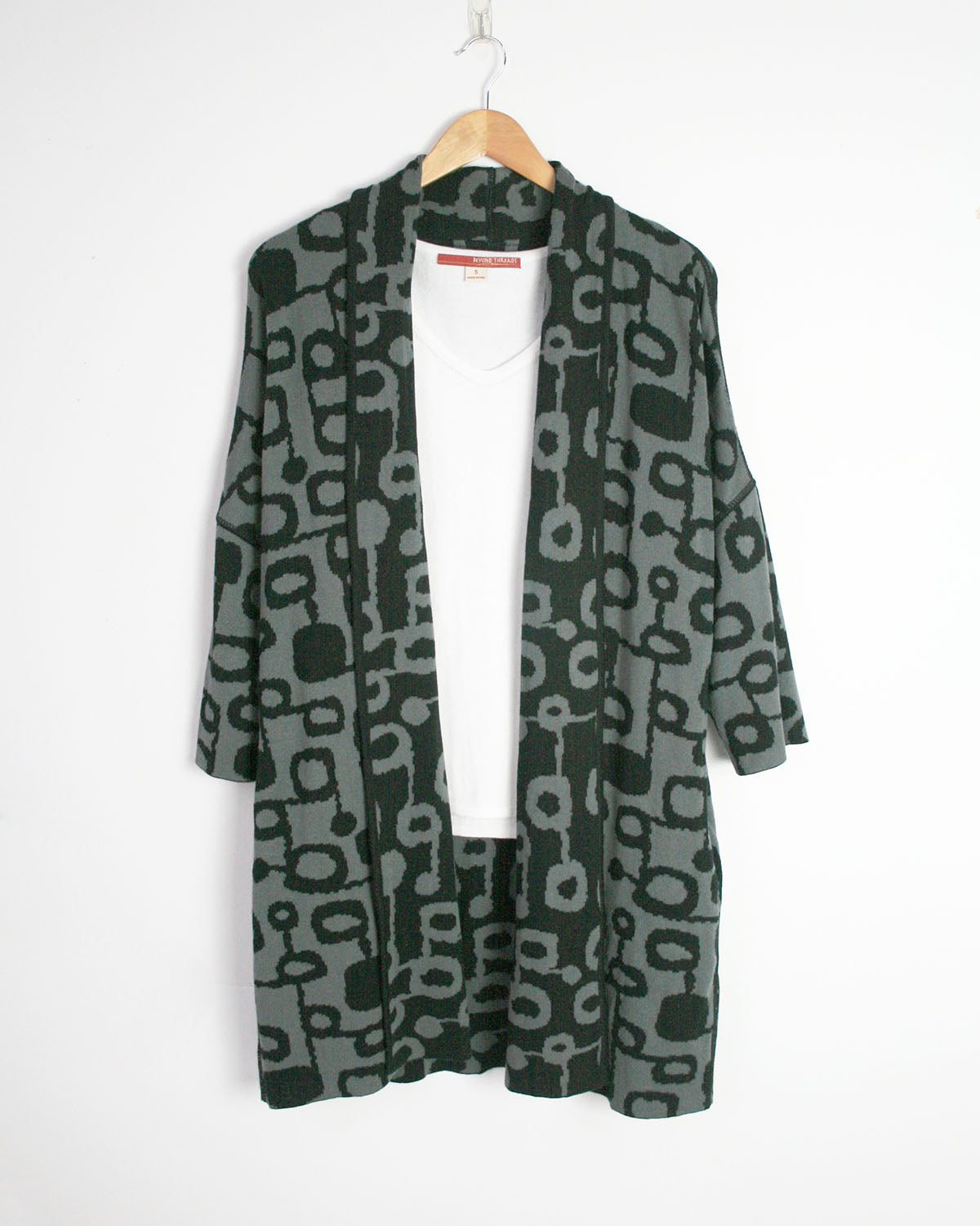 Miró Pima Cotton Reversible Long Cardigan