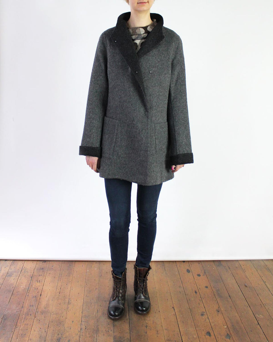 廃番】 【YLEVE 】WOOL ALPACA REVERSIBLE COAT | kyocanoco.co.jp