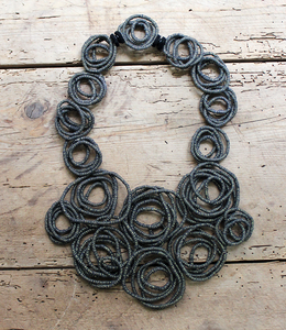 Medusa Recycled Textile Necklace
