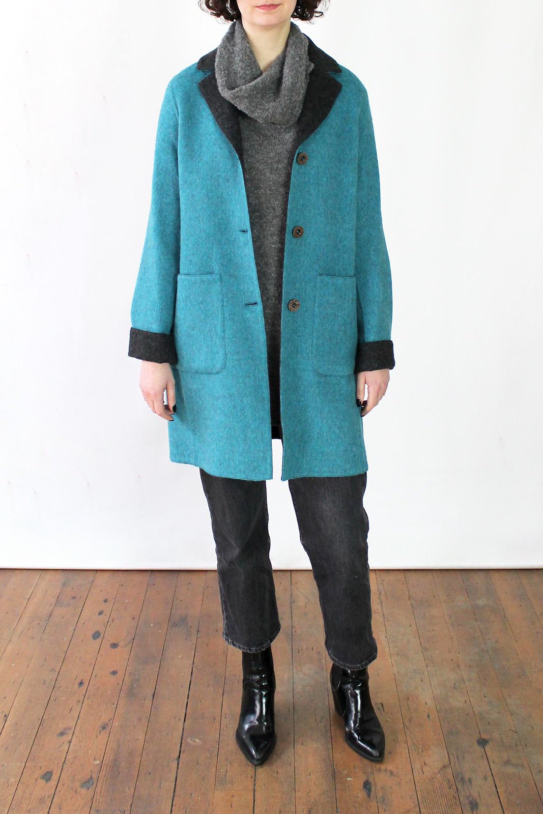 Reversible Classic Alpaca Coat