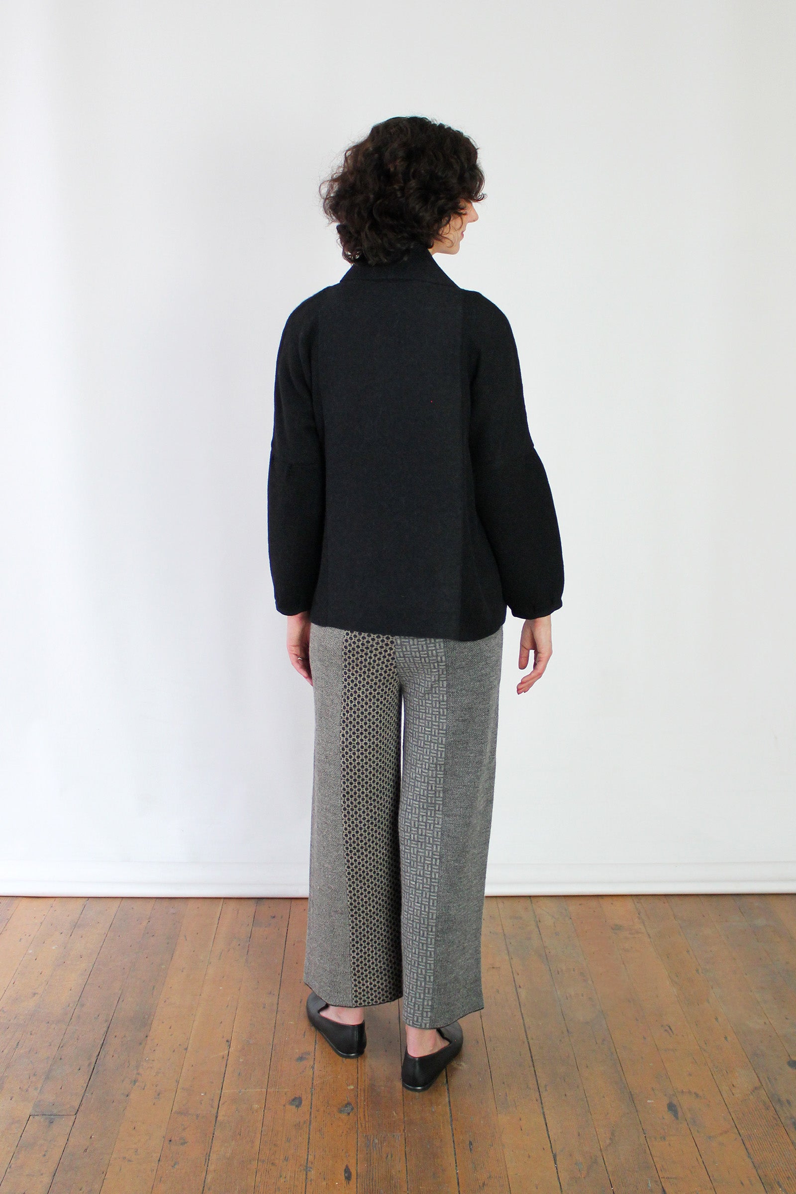 Alpaca Puff Sleeve Cardigan