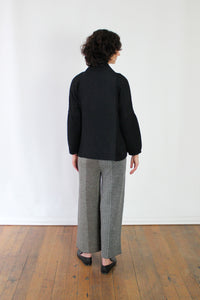 Alpaca Puff Sleeve Cardigan