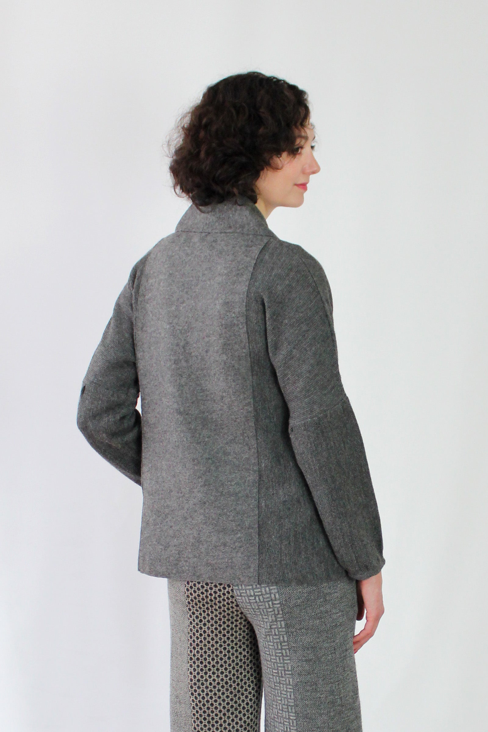 Alpaca Puff Sleeve Cardigan