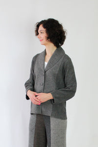 Alpaca Puff Sleeve Cardigan