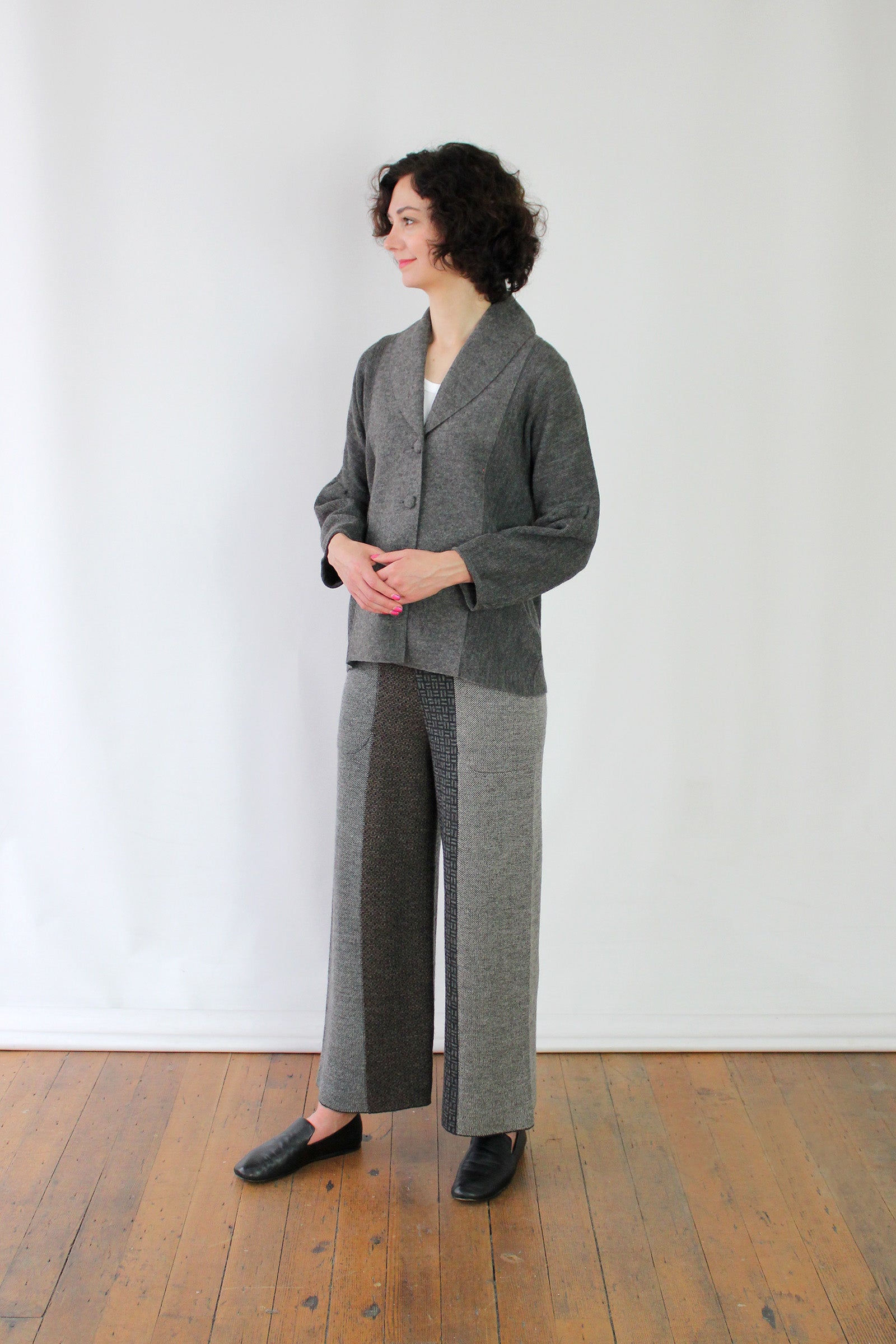 Alpaca Puff Sleeve Cardigan