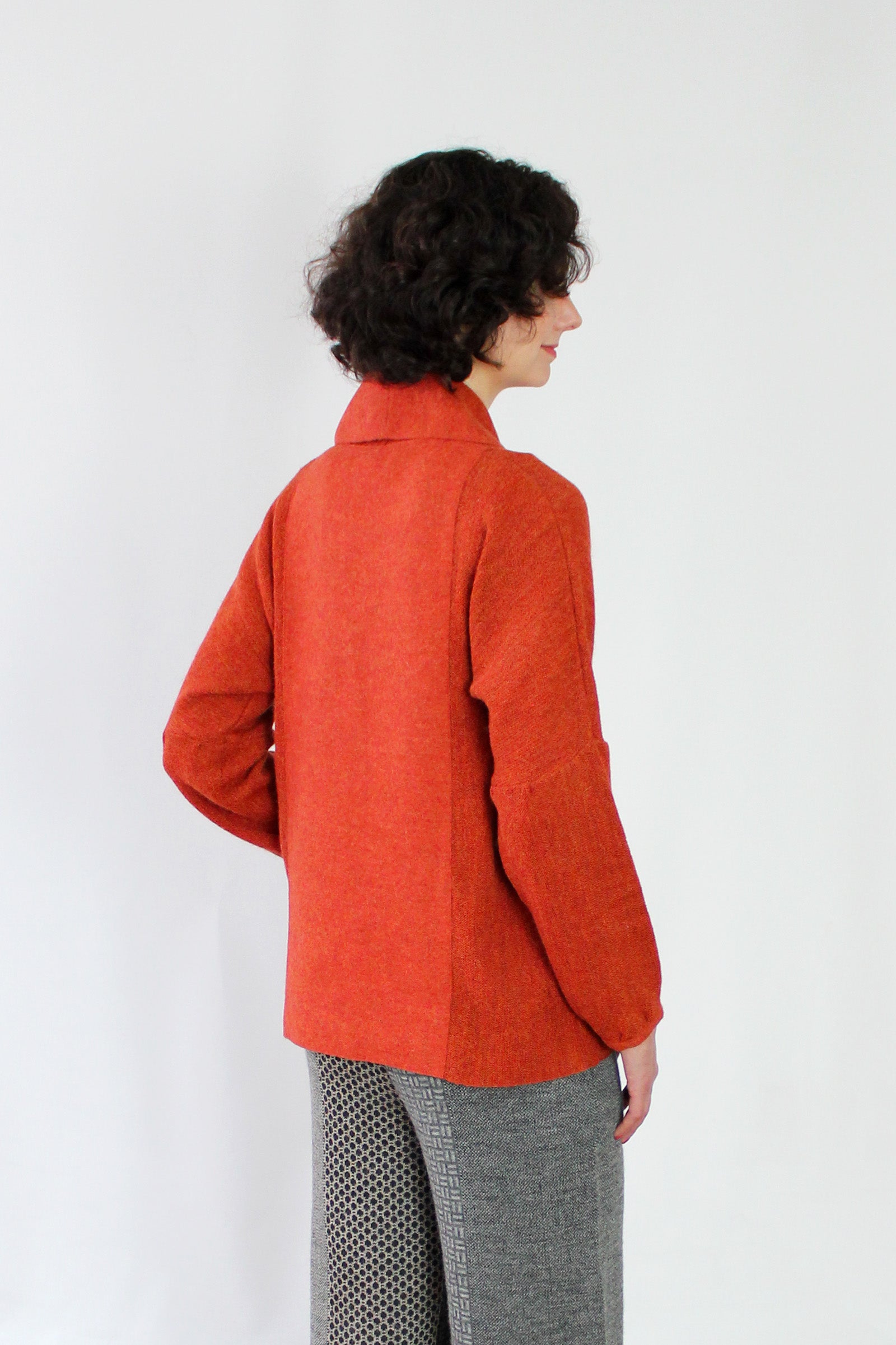 Alpaca Puff Sleeve Cardigan