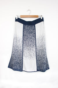 Pima Bamboo Speckled Knee Length Knit Skirt