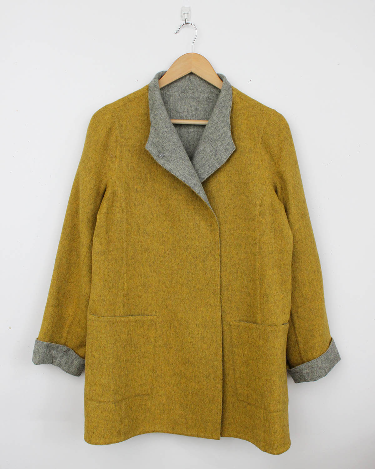 Reversible Asymmetric Alpaca Coat