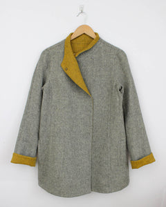 Reversible Asymmetric Alpaca Coat