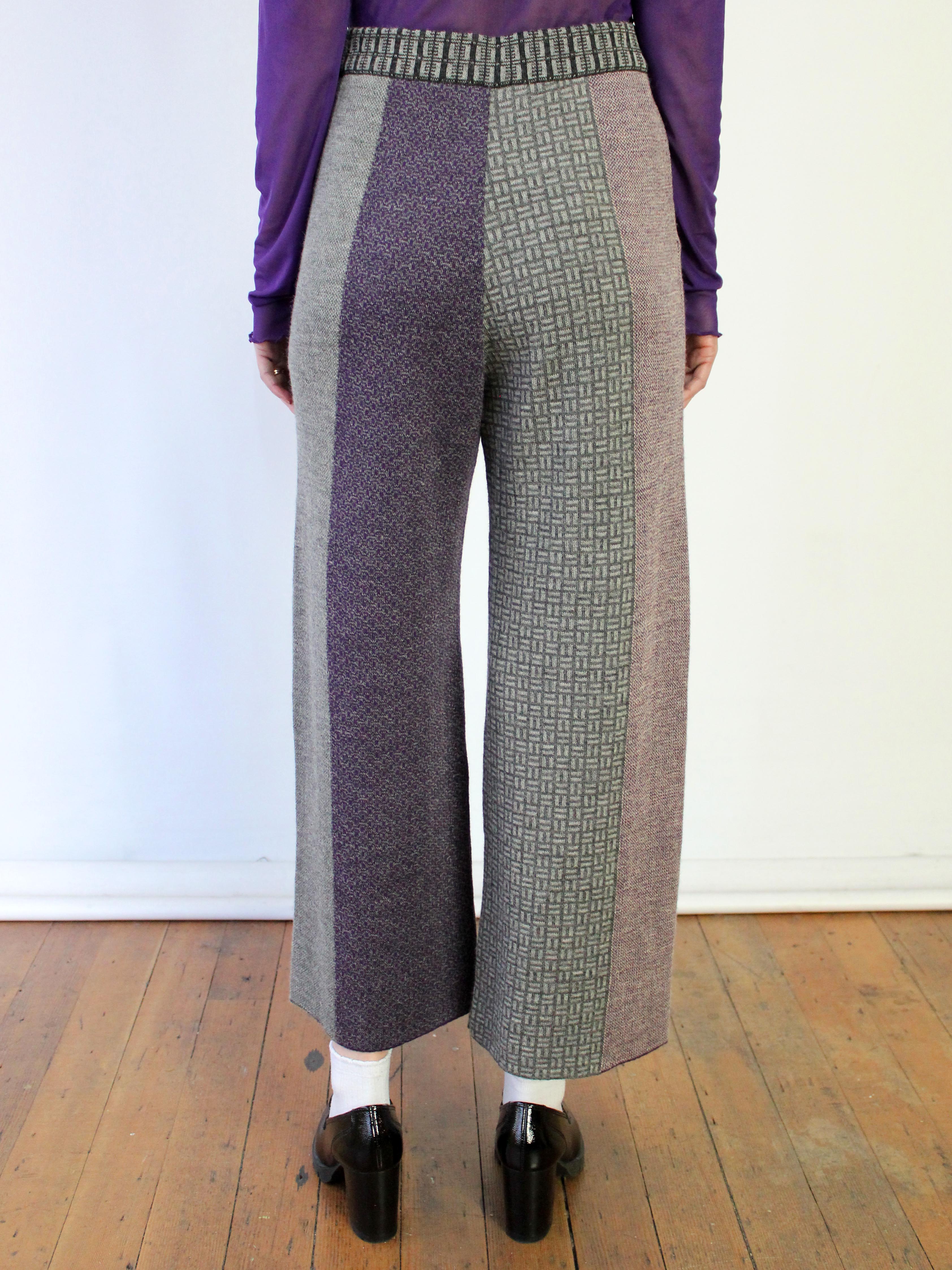 Pique Collage Baby Alpaca Palazzo Pant