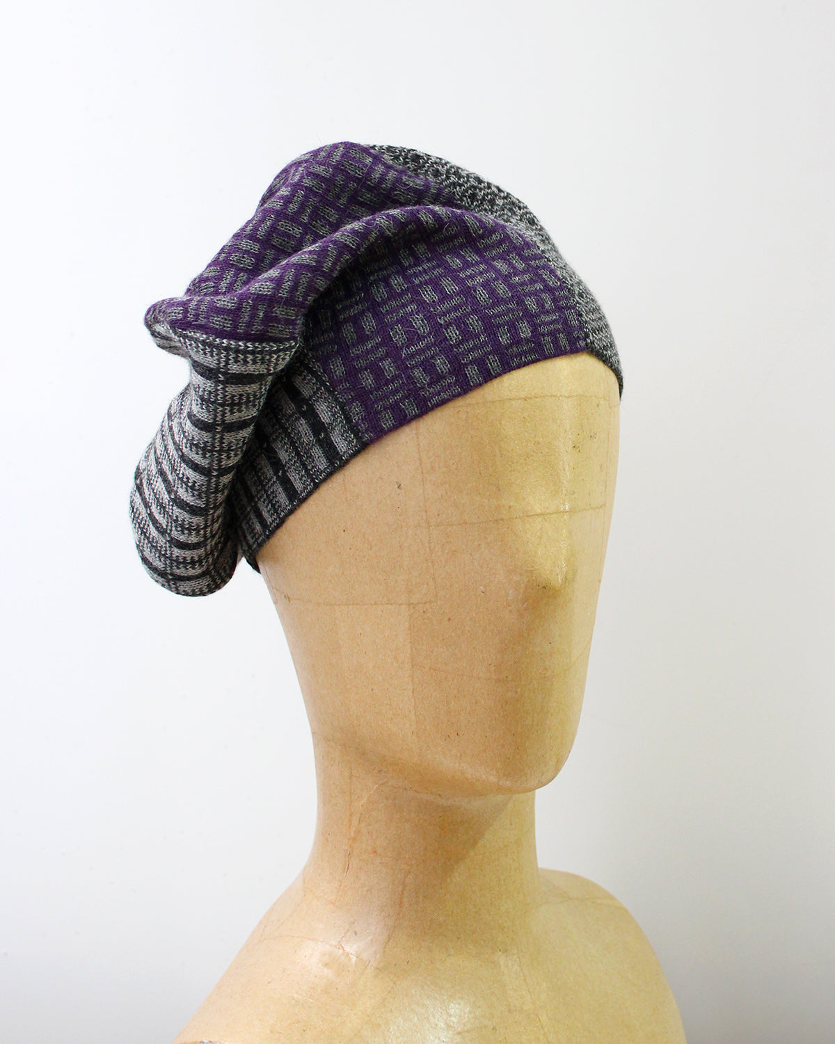 Pique Collage Baby Alpaca Bubble Beanie