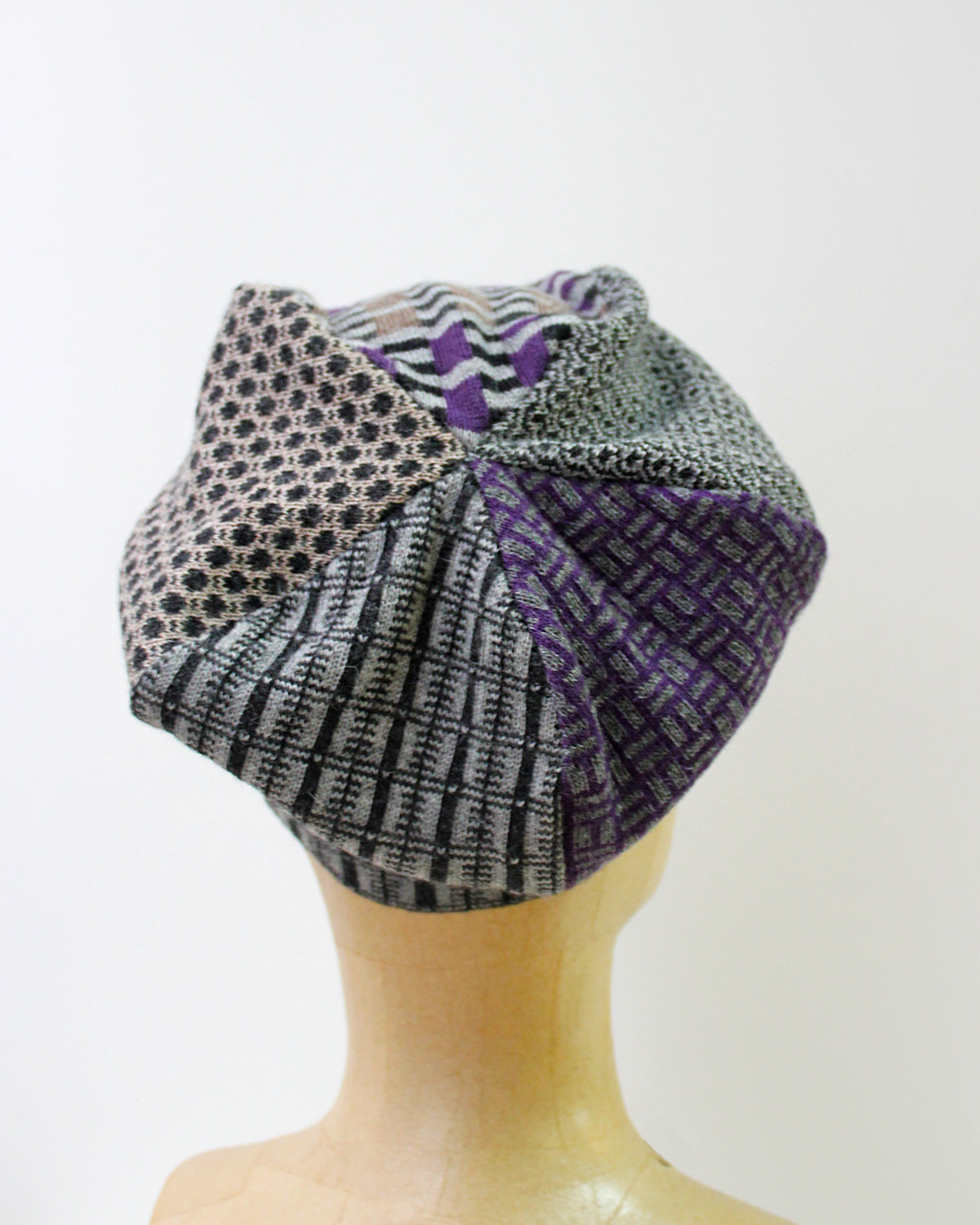 Pique Collage Baby Alpaca Bubble Beanie