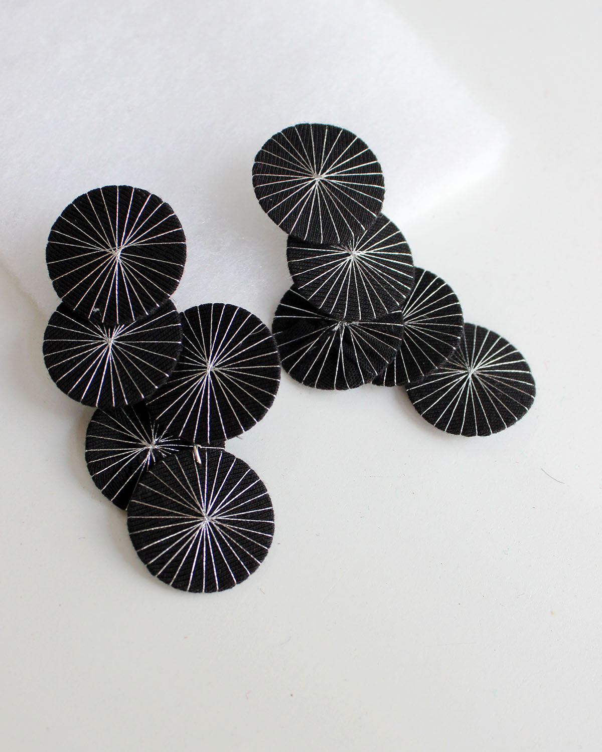 Platillos Recycled Textile Earrings