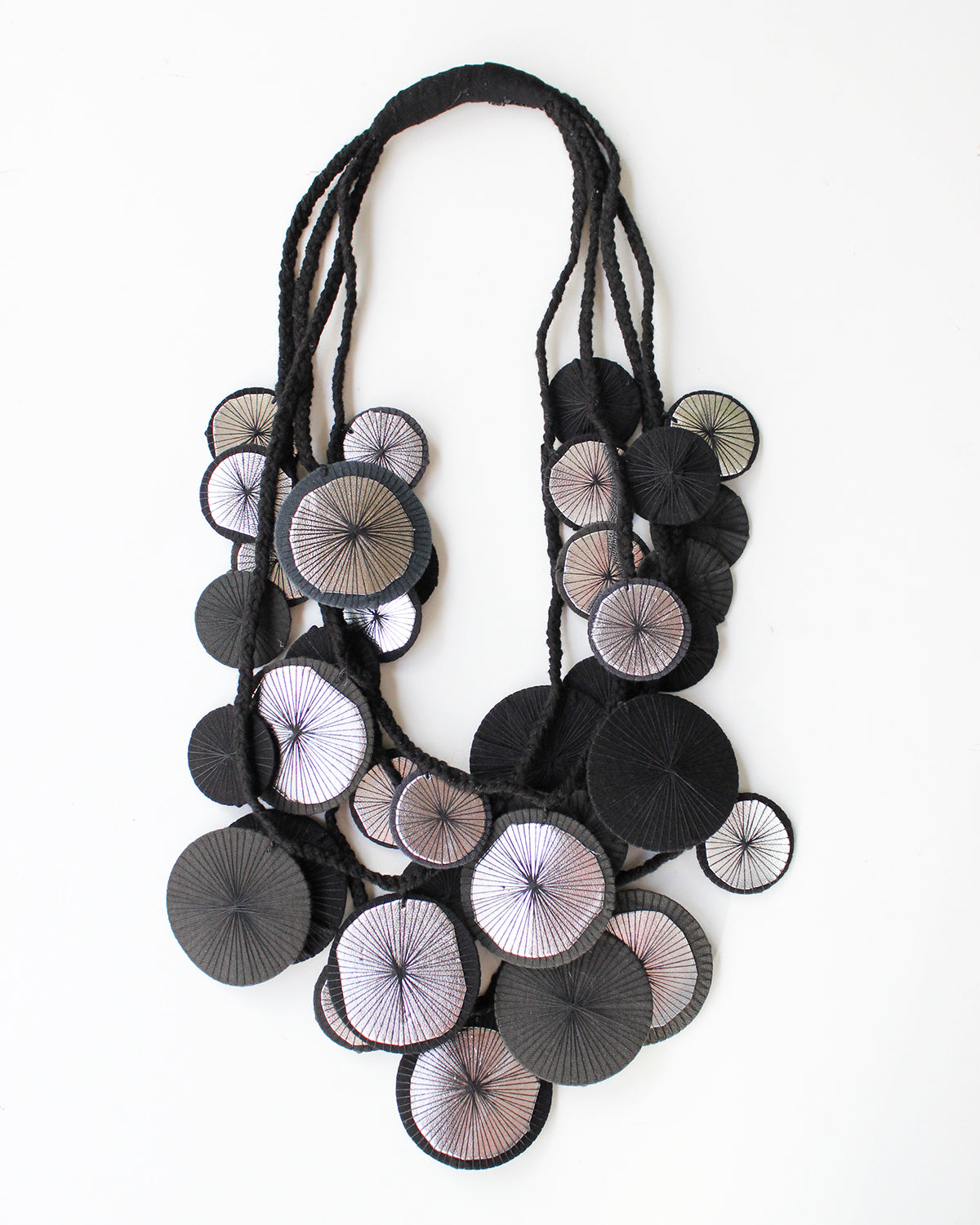 Platillos Recycled Textile Necklace