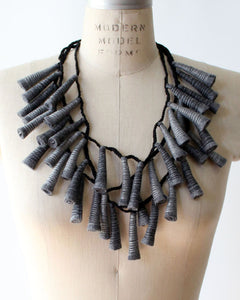 Bugles Recycled Textile Necklace