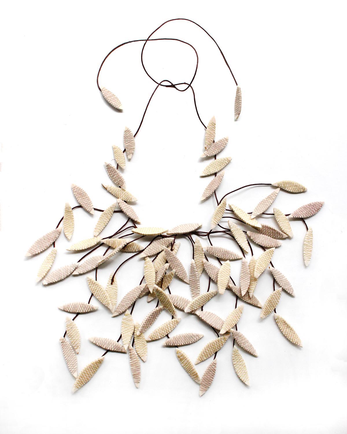 Ra Recycled Textile Necklace