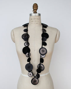 Platillos Recycled Textile Wrap Necklace