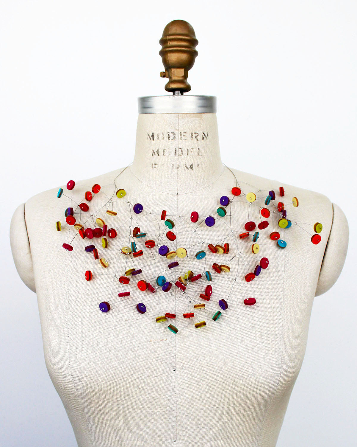 Confetti Recycled Textile Necklace