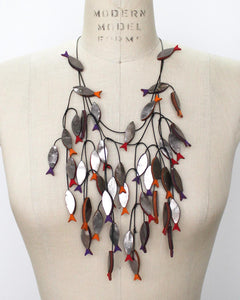 Minnows Recycled Textile Necklace