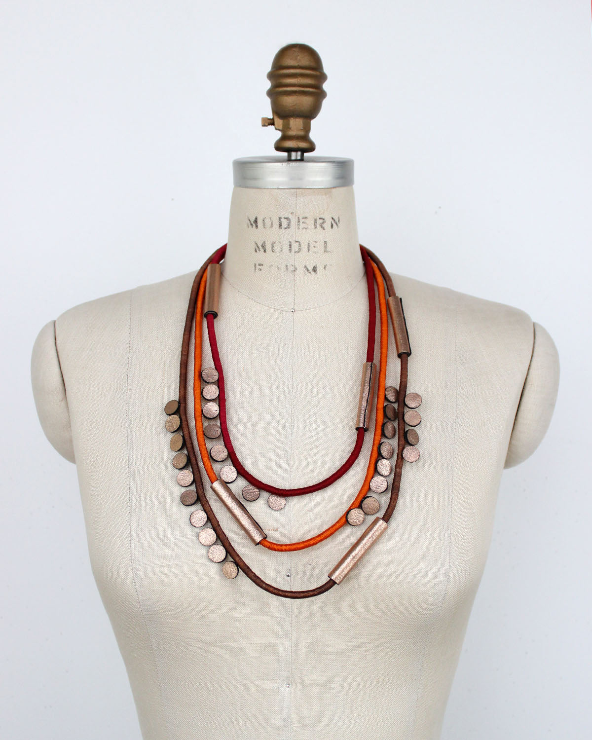 Badu Recycled Textile Necklace