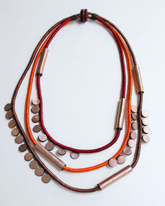 Badu Recycled Textile Necklace