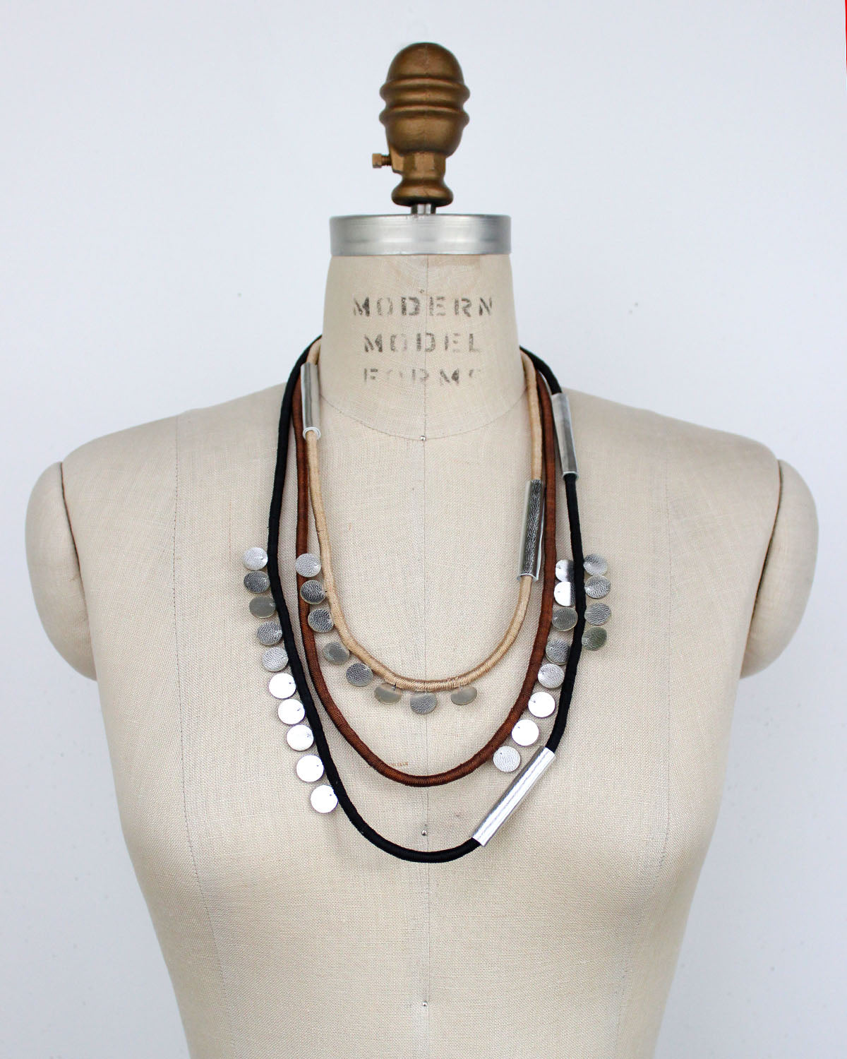 Badu Recycled Textile Necklace