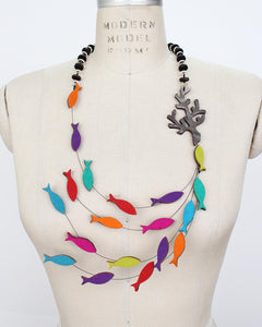 Escuela Recycled Textile Necklace