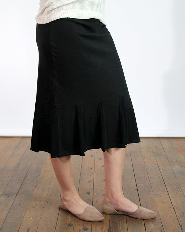 Luxe Cotton Godet Skirt