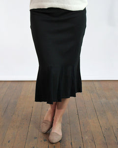Luxe Cotton Godet Skirt