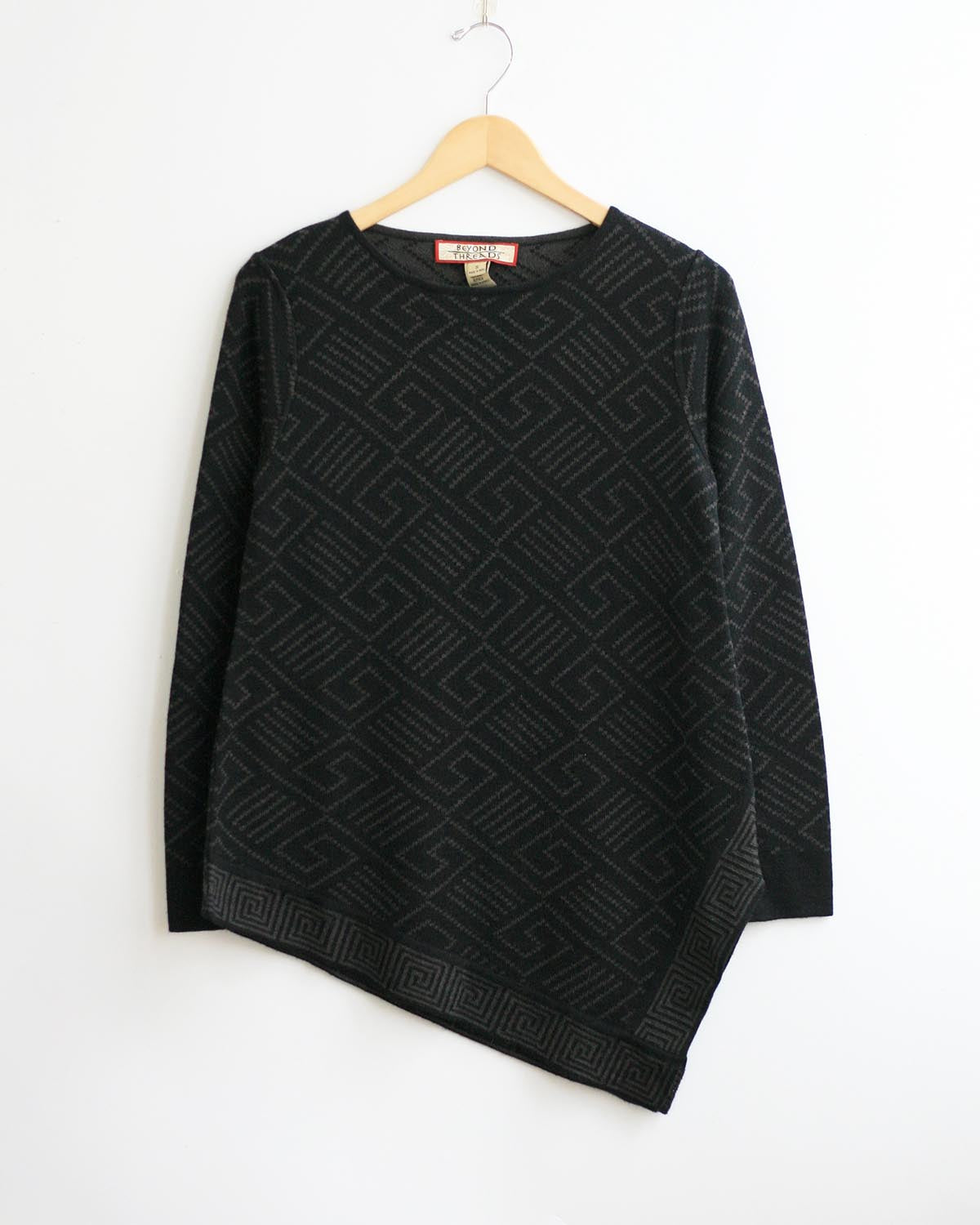 Paracas Reversible Jacquard Baby Alpaca Pullover Sweater