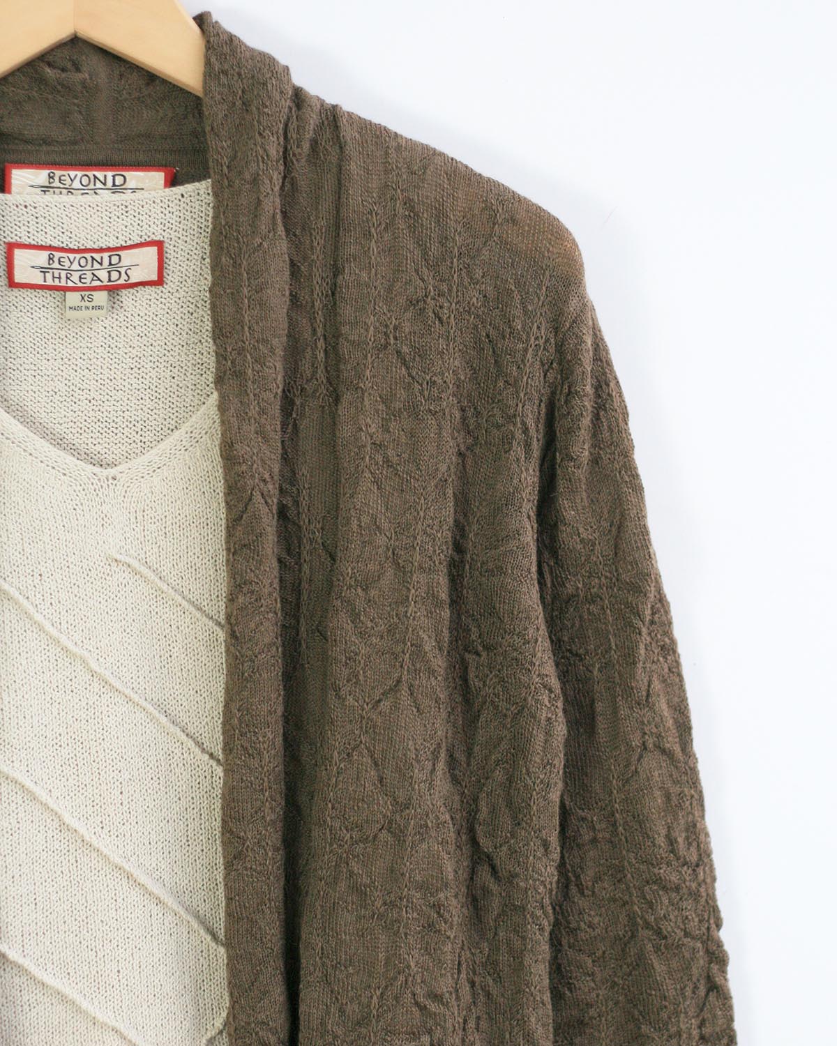 Rugoso Lightweight Baby Alpaca Textured Cardigan