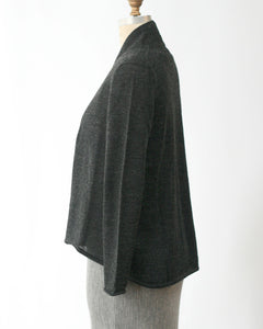 Baby Alpaca Lightweight Hi Low Open Cardigan