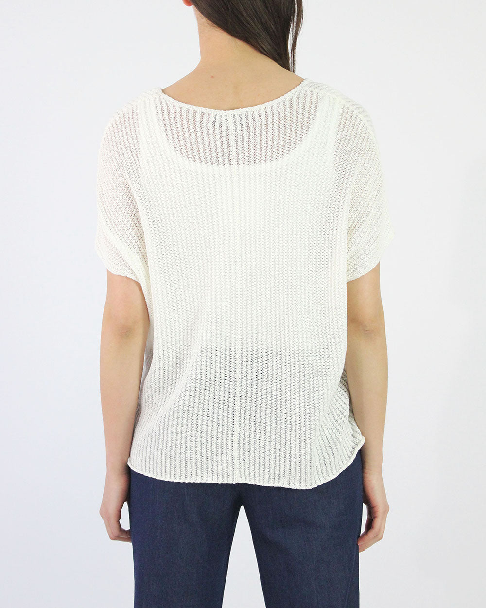 Cannelli Cotton Bamboo Blend Knit Tee