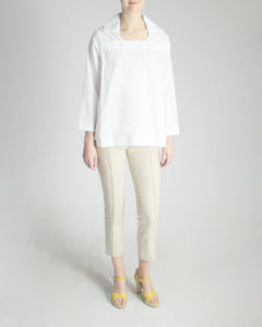 Marina Pima Cotton Pocket Blouse