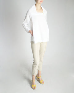 Marina Pima Cotton Pocket Blouse