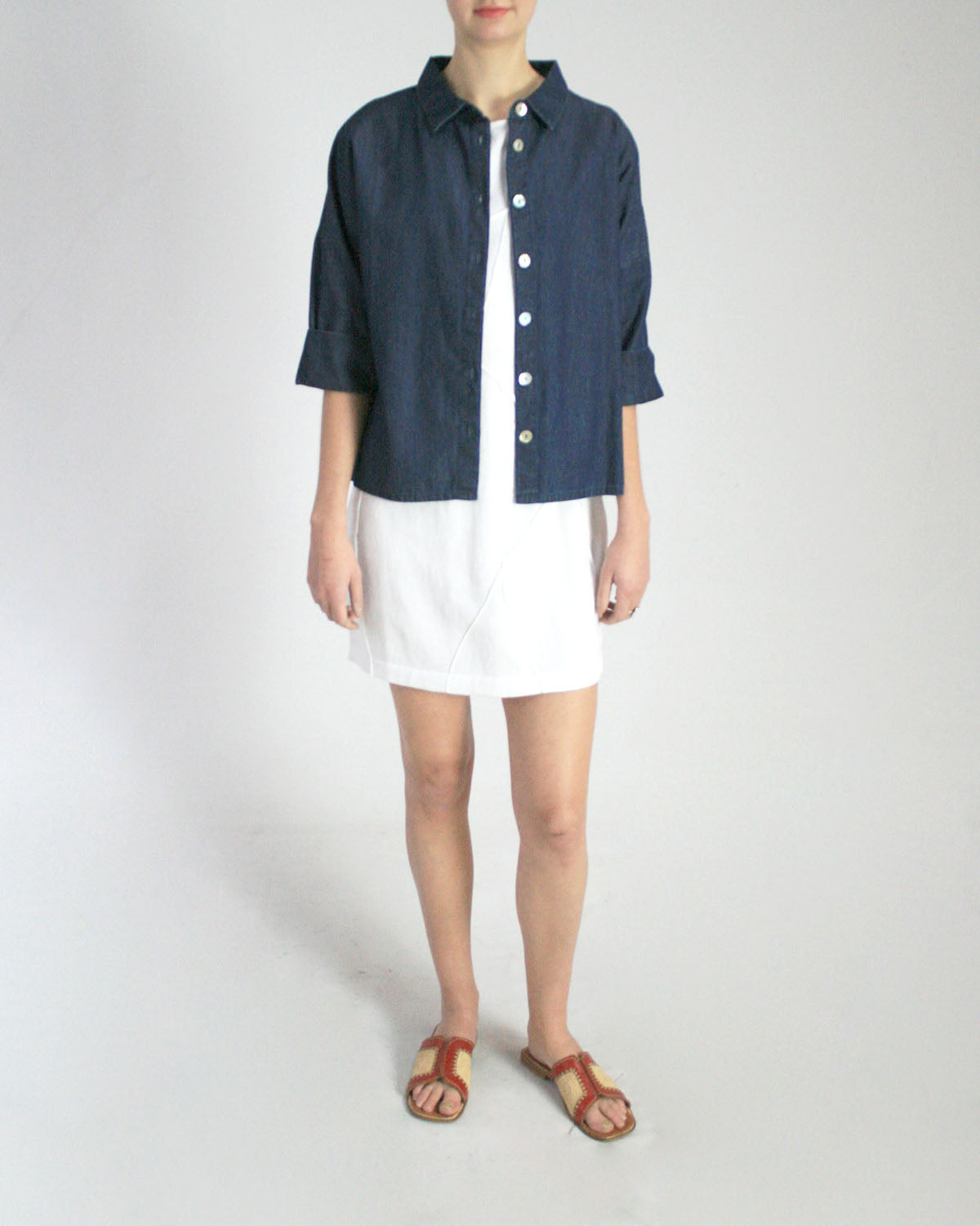 Delicia Blouse in Lightweight Cotton Denim