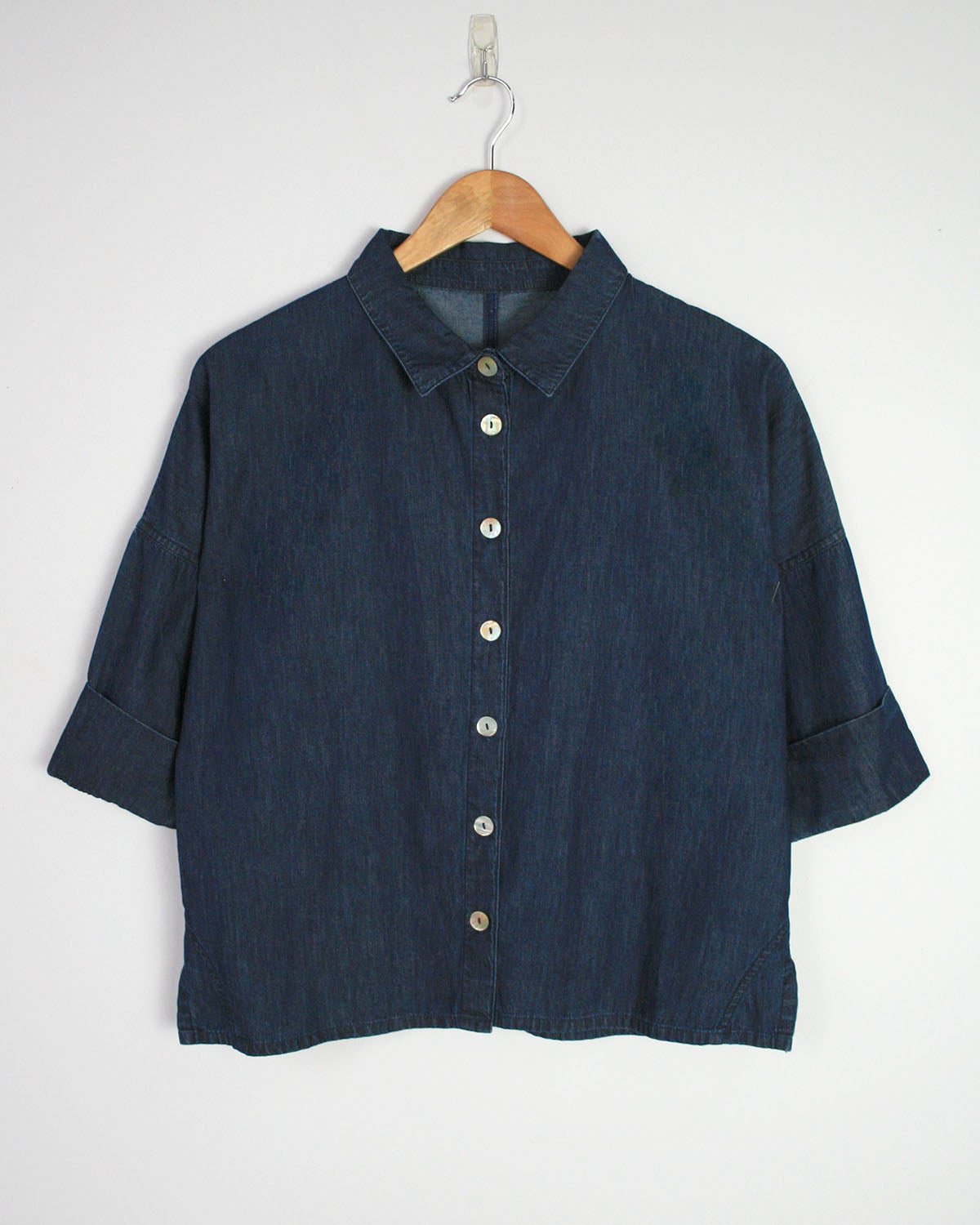 Delicia Blouse in Lightweight Cotton Denim