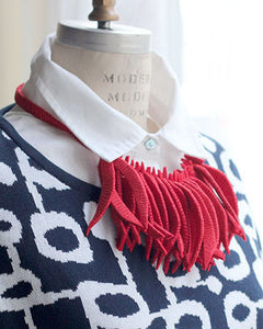 Flecos Fringe Recycled Textile Necklace