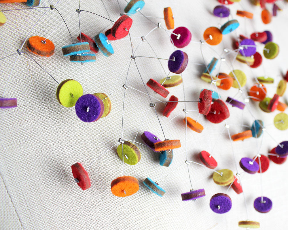 Confetti Recycled Textile Necklace