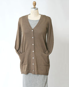 Baby Alpaca Lightweight Pocket Cardigan